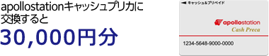 apollostationキャッシュプリカに交換すると30,000円