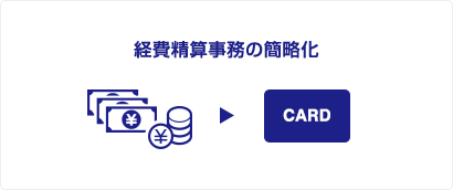 経費精算事務の効率化を図れます！