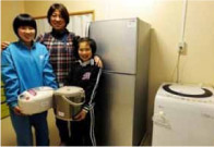 安心して新しい生活を始めていただくために家電セットをお届けしています。イメージ