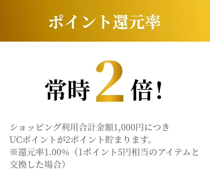 ポイント還元率 常時2倍